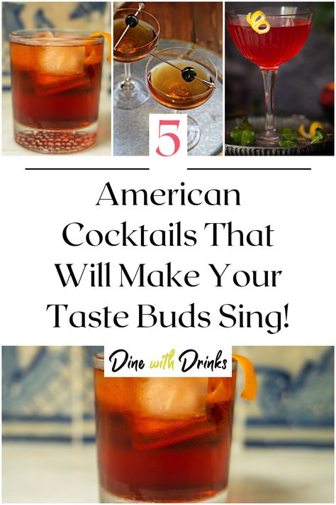 Collage of 4 american cocktails. Irish Chocolate, American Cocktails, American Drinks, American Foods, Best Cocktails, Beauty Drinks, Chicken Recipes Video, American Recipes, Southern Fried Chicken