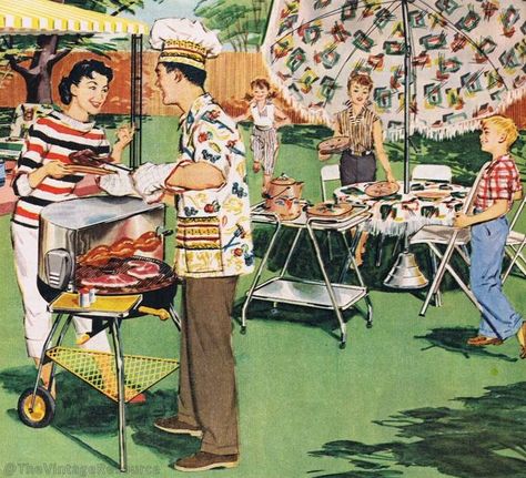 mid mod backyard fun | Sears 1957 Roger Wilkerson, Men Art, Look Retro, Easy Living, Vintage Camping, Photo Vintage, Vintage Life, Oui Oui, Retro Futurism