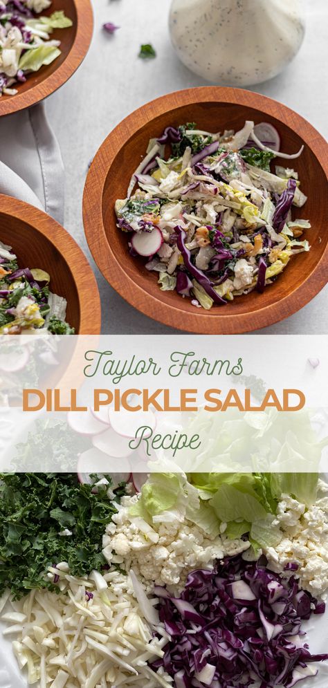 Dill Pickle Salad Costco, Dill Pickle Chopped Salad, Salad With Dill Dressing, Costco Dill Pickle Salad Recipe, Dill Pickle Ranch Dressing, Dill Pickle Dressing Recipe, Pickle Salad Recipes, Dill Pickle Salad Dressing, Dill Pickle Salad Recipe