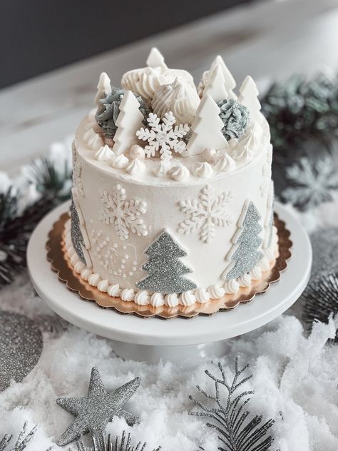 Winter Polar Bear Baby Shower Cake, Winter Gender Reveal Cake, Winter Wonderland Baby Shower Ideas Centerpieces, Baby Shower Ideas Winter Theme, Winter Wonderland Tea Party, Winter Woodland Cake, Winter Baby Shower Table Decor, Baby It’s Cold Outside Cake, Snow Baby Shower Ideas