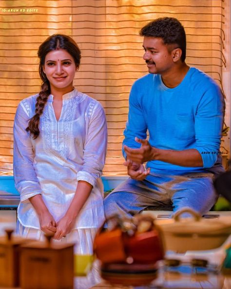 Vijay Samantha, Wink Emoji, Vijay Actor Hd Images, I Will Wait, Pictures Couples, Cute Movie Scenes, Romantic Couple Images, Cute Celebrity Couples, Samantha Pics