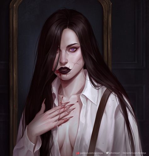 ArtStation - Rosaire Vampire The Masquerade Lasombra Art, Vampire Masquerade, Female Vampire, Female Character Concept, Vampire Art, World Of Darkness, Dnd Art, Modern Fantasy, Fantasy Inspiration