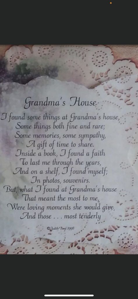 Grandma Poems From Grandkids, Things To Make Your Grandma, Grandma Poem, Gift Of Time, Grandmas House, Christmas 2024, Things To Make, Meant To Be, Make Your