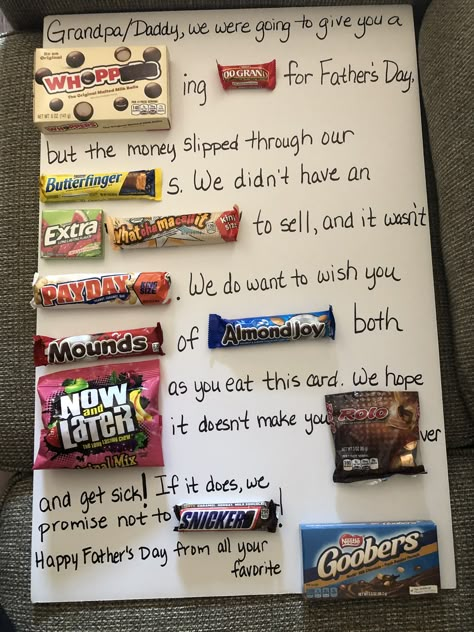 Father’s Day Gift Ideas For Grandpas, Fathers Day Candy Gifts, Fathers Day Gifts Ideas Candy, Father’s Day Gift Basket Ideas, Fathers Day Basket Ideas, Grandpa Candy Bar Poster, Fathers Day Candy Card, Candy Card For Fathers Day, Fathers Day Candy Poster