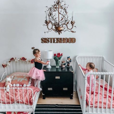 Sisters Shared Room, Shared Baby Rooms, Boy And Girl Shared Bedroom, Toddler And Baby Room, Sibling Room, Shared Nursery, Kids Rooms Shared, Shared Girls Room, Kids Shared Bedroom