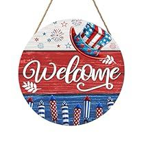 Beach Wreaths For Front Door, Patriotic Door Decor, Beach Wreaths, Wooden Crafts Diy, Diy Porch Decor, Summer Wall Decor, Door Hanging Decorations, Welcome Door Signs, Front Door Sign