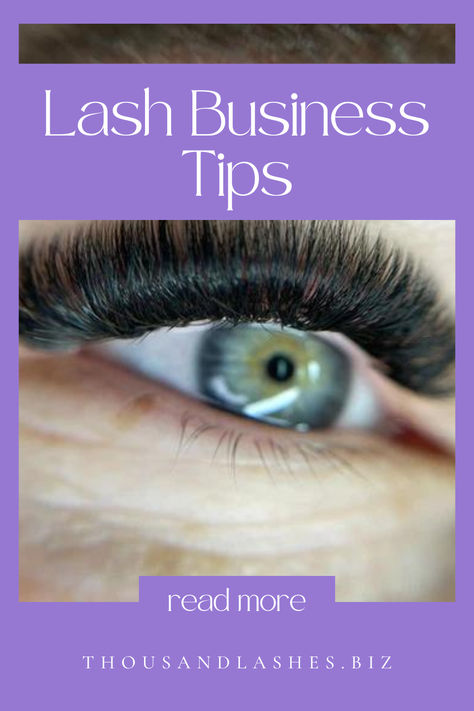 LASH BUSINESS TIPS
You might be thinking, "I'm a lash tech; how am I supposed to make more money?" or "Can you make good money as a lash tech?" or better yet ", Can you make a living off of doing lashes?" Let me tell you — there are many ways to earn more money as a lash artist!

 Are you a lash tech and want to know how to boost your clientele? Or maybe you're looking for additional ways to earn money — or both? Doing Lashes, Lash Extensions Styles, Lash Business, Lash Salon, Artist Tips, Lash Tech, Best Lashes, Earn More Money, Types Of Curls