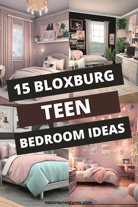 Visit our blog for the best Bloxburg teen bedroom ideas. Create a stylish and cozy space with modern furniture, aesthetic lighting, and trendy color schemes. Whether you prefer a minimalist, pastel, or gamer-inspired design, these creative ideas will help you build the perfect Bloxburg bedroom. Bloxburg Bedroom Decor Ideas, Bloxburg Bedroom Decor, Teen Bedroom Sims 4, Bloxburg Teen Bedroom Ideas, Bloxburg Teen Bedroom, Bloxburg Teen Room, Bloxburg Teen Room Ideas, Bedroom Sims 4, Furniture Aesthetic