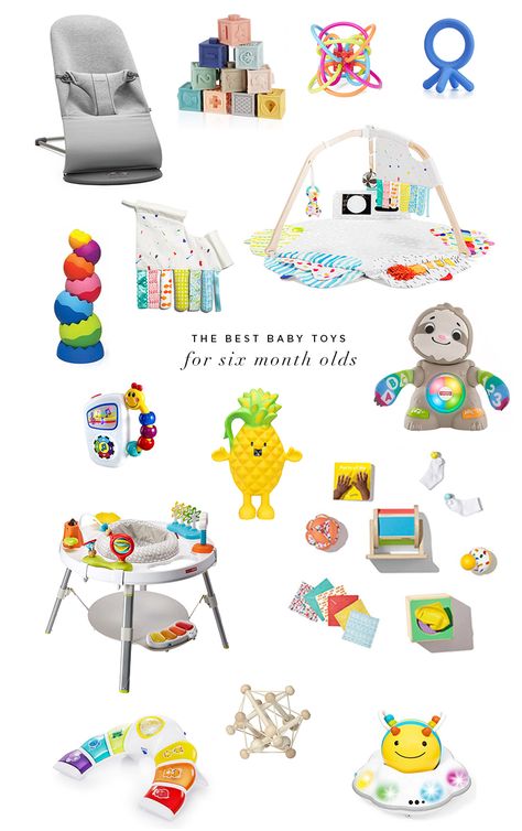 The Best Toys for Six Month Olds - Danielle Moss Best Toys For 6 Month Old, Best Toys For 6-12 Month Old, Newborn Toys 1 Month, Montessori Toys For 6 Month Old, Toys For 6-12 Month Old, Baby Toys 3-6 Months, Infant Toys 6-12 Months, 6 Month Old Gift Ideas, Baby Toys 6-12 Months