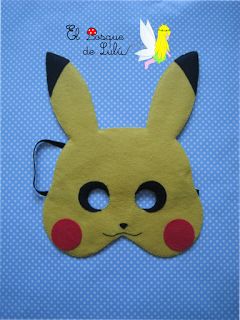 El Bosque de Lulú: Máscara de Pikachu Pokemon Purse, Pokémon Party, Manga Naruto, Pokemon Party, Diy Costumes, Pokemon Go, Pikachu, Pokemon, Felt