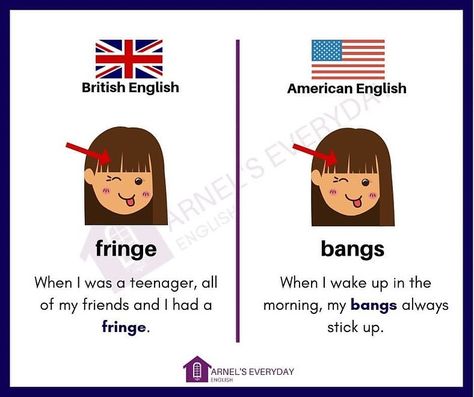 English in General on Instagram: “British and American vocabulary differences!! Take a look at these 10 images and see how different English can be 😊 Do any of these…” British Slang Words, British Vs American, British And American English, American Words, Study English Language, English Accent, Everyday English, Idiomatic Expressions, English Fun