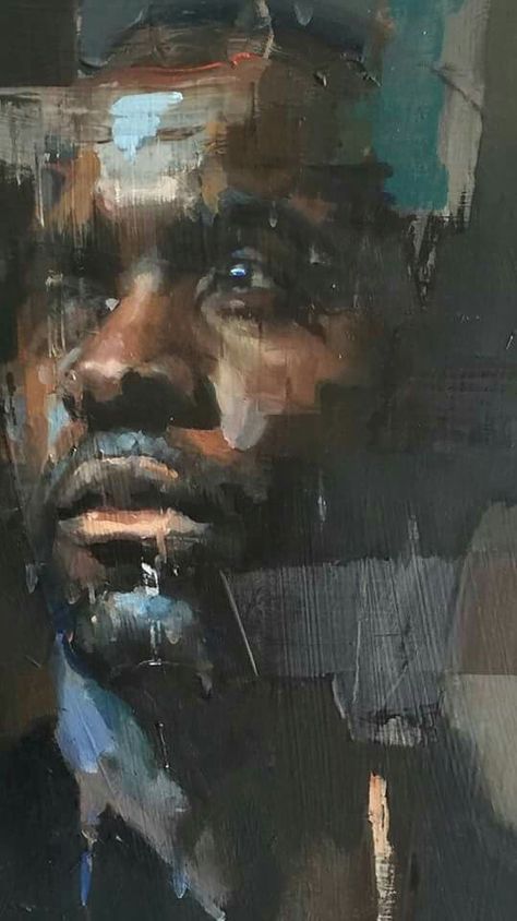 Fabrice Muamba, an ex-Bolton Wanderers player who, during a match with Tottenham, collapsed on the pitch and had cardiac arrest for 78 minutes. This image was painted by Christian Hook Christian Hook, Figurative Kunst, Afrique Art, Contemporary Hotel, Contemporary Portrait, Contemporary Garden, Garden Fountain, Dining Lighting, Contemporary Dining