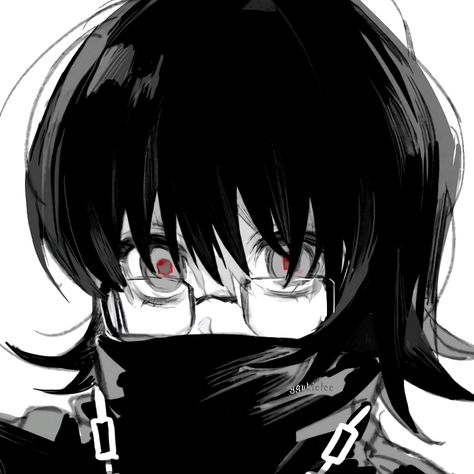 Wavy Fabric, Emo Pfp, Anime Lineart, Japon Illustration, Type S, Anime Monochrome, Cute Profile Pictures, Art Icon, Dark Anime