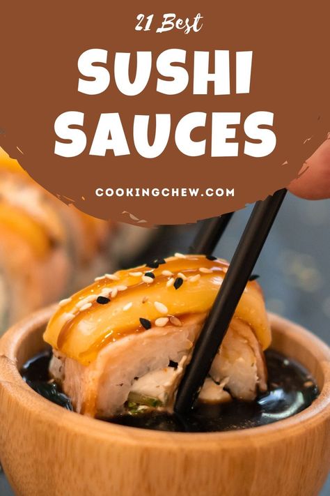 21 Best Sushi Sauces Scallop Sushi Recipes, Keto Sushi Sauce, Sushi Sauce Recipes Sweet, Sushi Roll Sauces, Sushi Sauce Recipes How To Make, Spicy Sauce For Sushi, Sweet Sushi Sauce, Sushi Sauces Recipes, Sushi Mayo Sauce