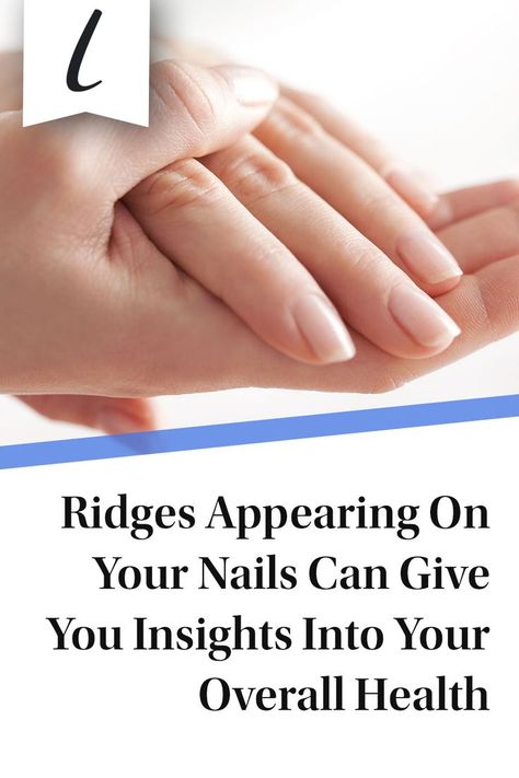 Your nails reveal a lot about your health. Characteristics like color, strength, and marks can indicate what's going on internally. Board-certified dermatologist Ellen Marmur said to Allure, "When your skin is unhealthy, your nail matrix is compromised and forms an unhealthy nail. #nails #health Fingernail Ridges, Nail Ridges, Nails Health, Nail Hardener, Cuticle Care, Skincare Blog, Brittle Nails, Strong Nails, Glow Up Tips