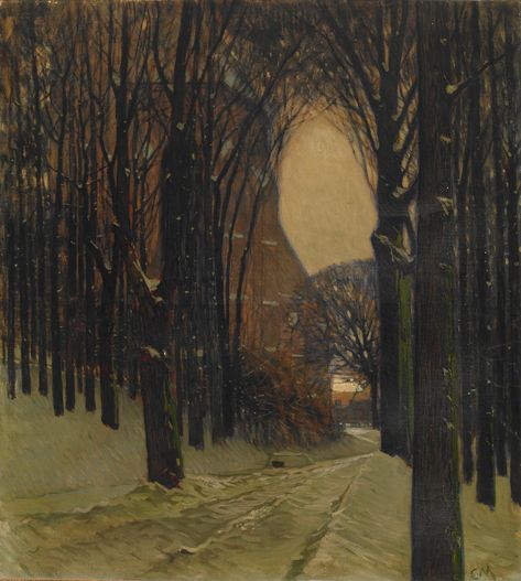 Karl Moll Carl Moll, Susan Ryder, Vienna Secession, Moonlight Painting, Awesome Artwork, Latin American Art, Homeschool Art, Inspiring Art, Landscape Drawings