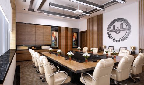 Meeting Room Design on Behance Board Room Design, Meeting Room Design Office, Executive Office Design, Office Room Design, Conference Room Design, Meeting Room Design, Modern Office Interiors, Office Meeting Room, Corporate Office Design