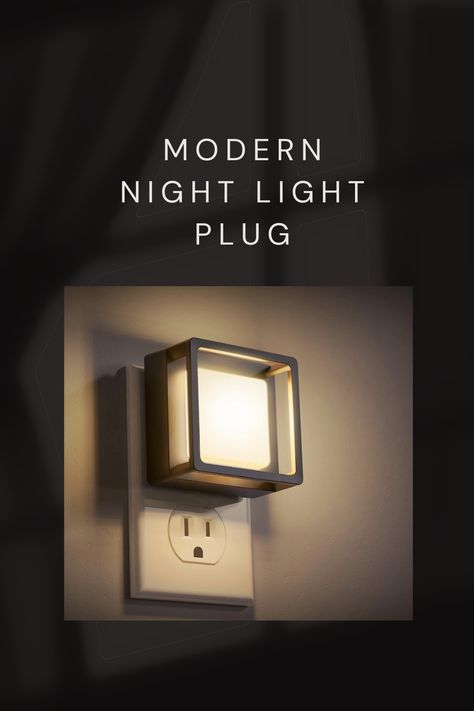 Modern Night Lights Plugs [2 Pack] with Dusk-to-Dawn Sensor, Dimmable! #commissionsearned #lighting #homedecor #interiordesign Plug In Night Lights, Outlet With Night Light, Nightlight Plug In, Modern Night Light, Plug In Night Lights Kids, Designer Lighting, Sensor Night Lights, Bathroom Hallway, Hallway Bedroom