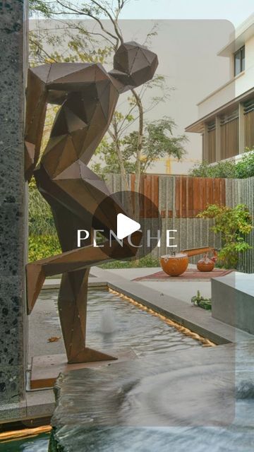 Formforge on Instagram: "Elevate your entrance experience with "Penche" – our bespoke leaning figure sculpture in elegant origami style. Envisioned by a client desiring a welcoming and interactive foyer, "Penche" captures the essence of warmth through its graceful folds. Positioned strategically, it invites engagement, symbolizing not just art but a narrative unfolding within the residence. Step into a space where "Penche" transforms a simple entrance into an extraordinary welcome.

Location - Hyderabad

Landscape Architect - @kiasma.studio 

[ Formforge, Penche Sculpture, Origami Style, EntranceArt, Interactive Design, Bespoke Art, Interior Design]" Art Interior Design, Figure Sculpture, Experience Center, Art Interior, Landscape Architect, Interactive Design, Hyderabad, Entrance, Bespoke