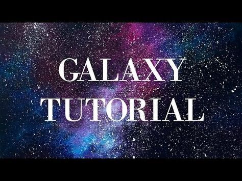 How to Paint a GALAXY with ACRYLIC PAINT - @dramaticparrot - YouTube Galaxy Tutorial, Galaxy Art Painting, Galaxy Painting Acrylic, Diy Galaxy, Space Painting, Black Holes, Galaxy Painting, Acrylic Painting Tutorials, Simple Acrylic Paintings