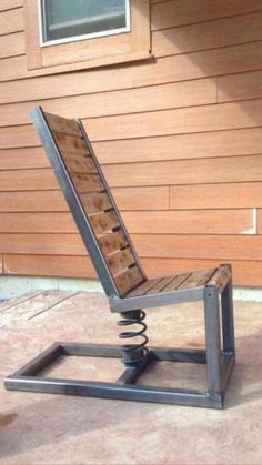 Get Access to the best folding adirondack chair plans Welding Projects To Sell, Koti Diy, Projects To Sell, Outdoor Diy Projects, Teds Woodworking, Woodworking Furniture, Welding Projects, Metal Furniture, Wooden Chair