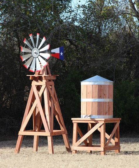 Watermill Diy, Water Well Design, Water Tower Diy, Backyard Water Tower, Diy Windmill For Electricity, Home Water Tower, Windmill Tower, Water Well House, Windmill Water Pump