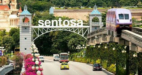 Santosa Island entrance, Singapore. #photography #singapore #cityphotography #photostyle Singapore Sentosa, Sentosa Island Singapore, Vivo City, Singapore Outfit, Sentosa Singapore, Singapore Things To Do, Singapore Attractions, Singapore City, Sci Fi City