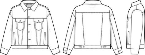 Camp Button Shirt Short Sleeve Flat Technical Drawing Illustration Blank Mock-up Template for Fashion Design and Tech Packs CAD Technical Sketch 10157197 Vector Art at Vecteezy Fashion Brand Design, Jacket Drawing, Clothing Templates, Sherpa Denim Jacket, Oversized Jean Jacket, Jean Jacket Men, Dress With Jean Jacket, Tech Pack, Kids Denim