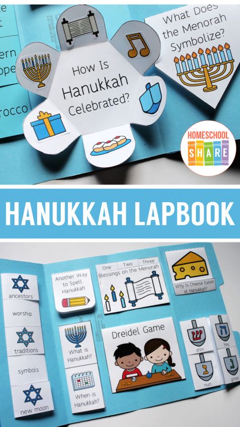 Hanukkah Lessons, Hanukkah Activities Preschool, Shabbat Crafts, Flip Books Diy, What Is Hanukkah, Hanukkah Preschool, Hannukah Crafts, Hanukkah Symbols, Hanukkah Diy