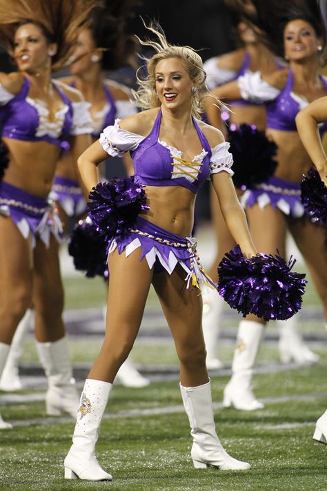 Minnesota Vikings cheerleaders Vikings Cheerleaders, Nfl Cheerleaders, Jennifer Love, Minnesota Vikings, Cheerleading, Minnesota, Vikings, Nfl, Mini Dress