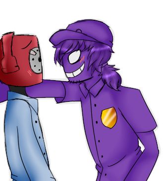 Purple guy and phone guy. RUN PHONE GUY RUN! You can see the fear in his eyes! Vincent X Phone Guy, Phone Guy X Purple Guy, Phone Guy Fnaf, Vincent Fnaf, Fnaf Security Guards, Rebornica Fnaf, Phone Guy, Fnaf Night Guards, Fnaf Sister Location