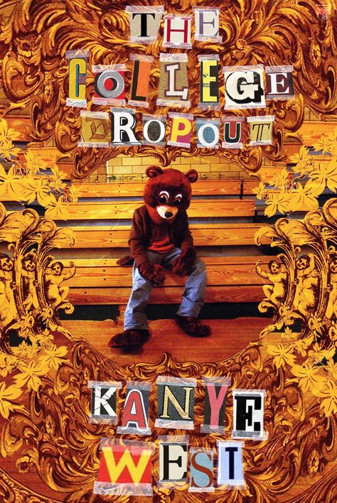 Kanye West Wallpaper, College Dropout, Wall Art Decor Prints, Music Poster Design, Decor Prints, Music Wall Art, Collage Poster, Canvas Print Display, Photo Wall Collage