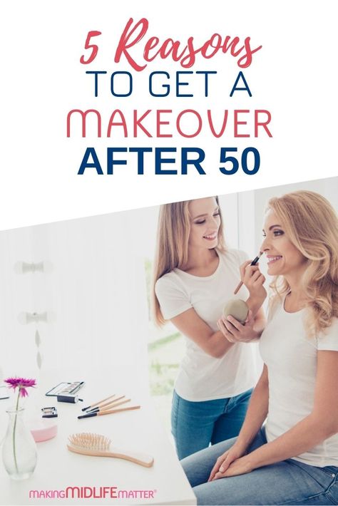 I’ve only had someone show me how to apply makeup once in my life, like 20 years ago. Here are 5 great reasons why you should get a makeover in midlife. Midlife Makeover, Skincare Ideas, Makeover Makeup, Mommy Makeover, Apply Makeup, Makeup Makeover, Fashion Mistakes, Style Mistakes, Look Younger