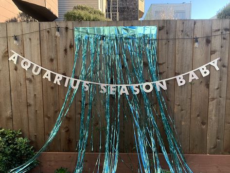 Astrology Themed Party Decoration, Zodiac Theme Party Decoration, Zodiac Birthday Party Ideas, Aquarius Birthday Party Theme, Astrology Themed Birthday Party, Aquarius Party Theme, Small Astrology Tattoos, Zodiac Party Theme, Aquarius Birthday Party