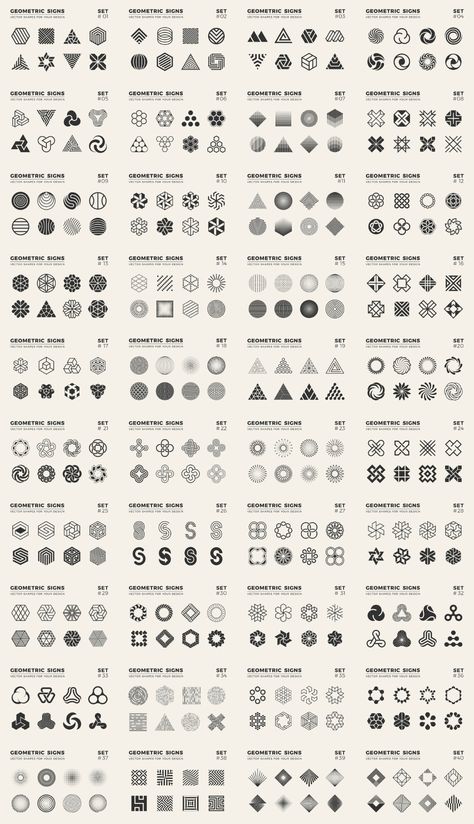 Geometric Signs for your Graphic Design Projects Mode Logos, Luxe Logo, Interaktives Design, Geometric Logo Design, Logo Creator, Illustration Simple, Logo Shapes, Logos Ideas, Professional Graphic Design