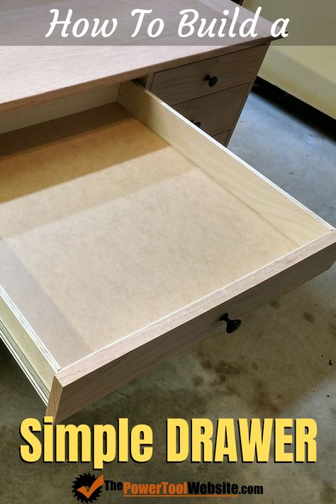 Shop Drawers, Decor House Ideas, Build A Drawer, Furniture Woodworking Plans, Building Drawers, Drawer Diy, Drawers Diy, Printable Woodworking Plans, Drawers Repurposed