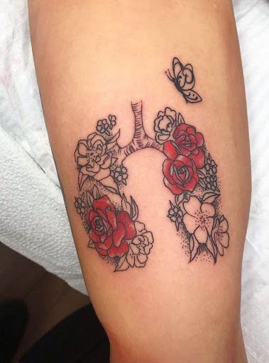 Lung Tattoo, Homemade Garden Decorations, The Respiratory System, Lung Transplant, Womens Health Care, Cute Tiny Tattoos, Nerve Pain Relief, Respiratory System, Tattoo Designs For Women