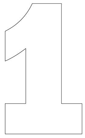 Number Cake Templates - Template Printable Images Gallery Category Page image and visual related images Letter Stencils To Print, Large Printable Numbers, Number One Cake, Number 1 Cake, Number Template Printable, Number Birthday Cakes, Free Printable Numbers, Cake Templates, Preschool Coloring Pages