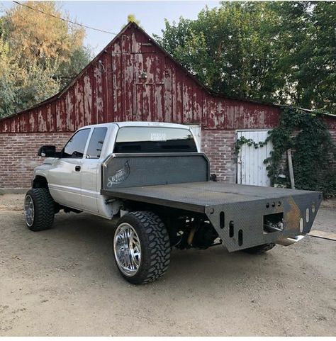 Custom Flatbed Truck Ideas, Custom Dually Flatbed Truck Beds, 2nd Gen Cummins Flatbed, Pickup Flatbeds, Flatbed Truck Ideas, Flatbed Pickup, Dodge Trucks Lifted, Flatbeds For Pickups, Custom Truck Flatbeds