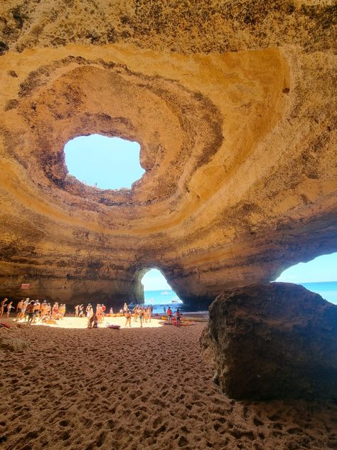 Portugal travel caves things to do in Portugal Benagil Cave Portugal, Portugal Vacation, Africa Do Sul, Portugal Travel, Aesthetic Photos, Summer 24, Algarve, World Traveler, Travel Bucket List