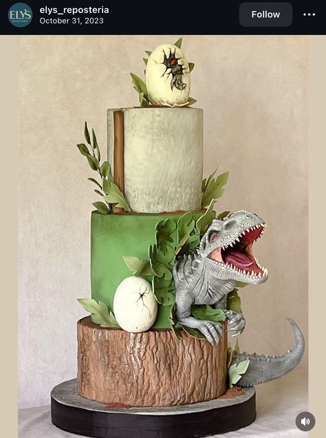 Dinasour Birthday, Dino Birthday Cake, T Rex Cake, Jurassic Park Birthday Party, Dinosaur Birthday Theme, Dinosaur Birthday Party Decorations, Dino Cake, Dinosaur Birthday Cakes, Jungle Cake