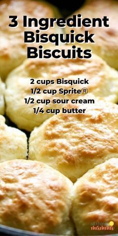 Fajitas Crockpot, Bisquick Biscuits, Homemade Biscuits Recipe, Easy Biscuit Recipe, Homemade Bread Recipes Easy, Bisquick Recipes, Biscuits Easy, Recipes Sweet, Homemade Biscuits