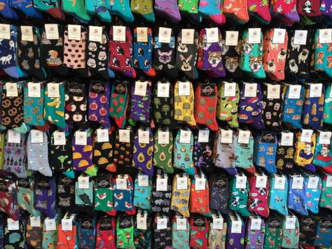 Socks Aesthetic, Silly Socks, Funky Socks, New Rock, Crazy Socks, Funny Socks, Cute Socks, Colorful Socks, Fashion Socks