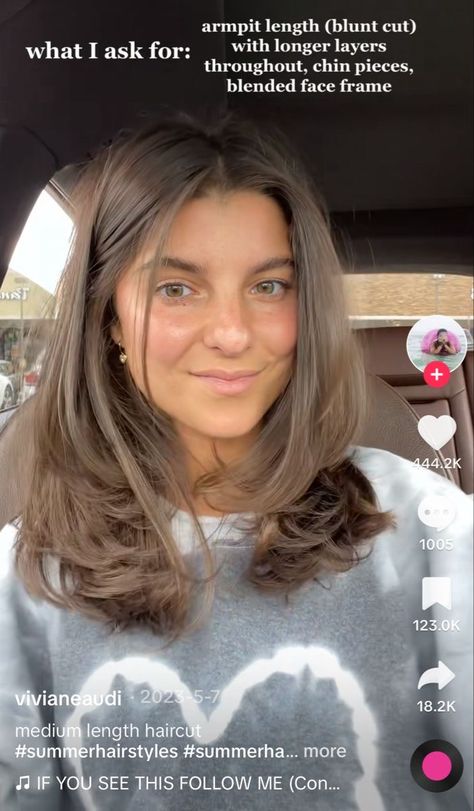 Haircuts For Armpit Length Hair, Collar Bone Length Hair With Bangs, Collar Bone Length Hair, Armpit Length Hair, Collarbone Length Hair, Layers And Bangs, Face Framing Layers, Braids With Curls, Collar Bone