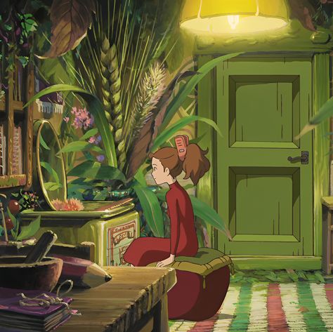 World Of Arrietty, The World Of Arrietty, Secret World Of Arrietty Aesthetic, Arrietty Art, Arrietty Room, The Secret Life Of Arrietty, Studio Ghibli Arrietty, Secret Life Of Arrietty, Arrietty Aesthetic