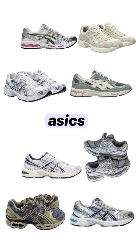 #asics #shoe #inspo Acisis Shoes, Asics Aesthetic, Asics Outfit, Shoe Inspo, Barbie Dream, Barbie Dream House, White Shoes, Sock Shoes, Fashion Inspo