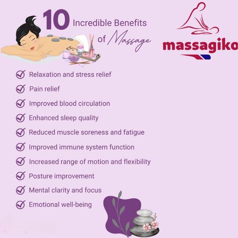 Benefits of massage Therapeutic Massage Benefits, Benefits Of Massage, Massage Quotes, Improve Immune System, Reflexology Massage, Massage Benefits, Therapeutic Massage, Massage Techniques, Improve Blood Circulation