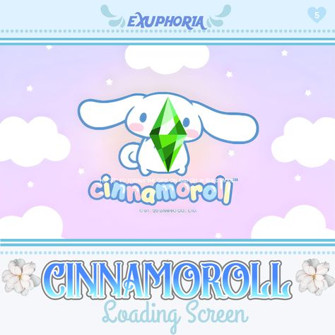 Sims 4 Cinnamoroll Cc, Sims 4 Black Hair, Cc Sims4, Loading Screen, Sims4 Clothes, The Sims 4, Sims Cc, The Sims, Sims 4