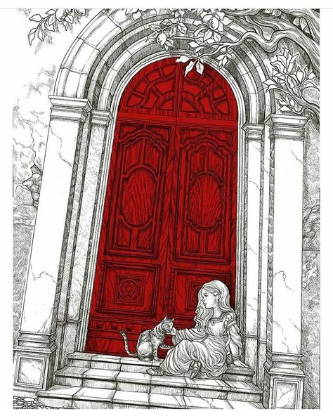 "She had only to close her eyes and sniff them and she could see the big house with the red door once more." Daenerys Targaryen by jairo victor Daenerys Targaryen Book, Game Of Thrones Cards, Red Door House, Daenerys Targaryen Art, Daena Targaryen, The Winds Of Winter, Game Of Thrones Books, Fire And Blood, Targaryen Art