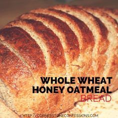 After many homemade bread recipe tries, this is the only recipe my family will eat besides commercial whole wheat bread. It's yummy, moist, and easy to make. Honey Oatmeal Bread, Bread Whole Wheat, Oatmeal Bread Recipe, Wheat Bread Recipe, Bread Maker Recipes, Oatmeal Bread, Honey Oatmeal, Bread Bun, Whole Wheat Bread